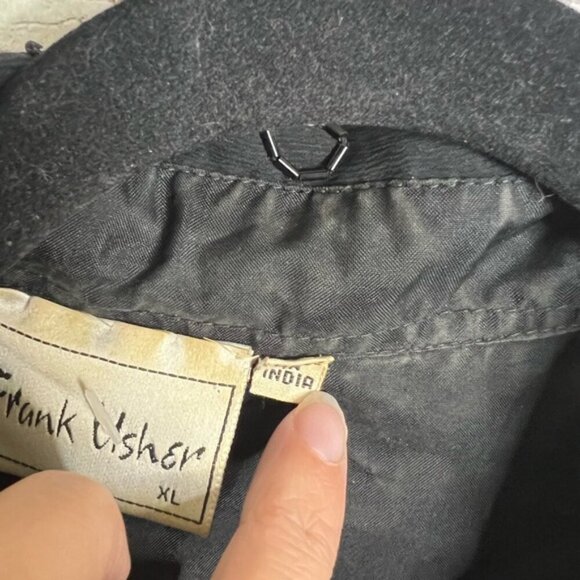 Frank Usher Sequins Silk button down shirt Size xl Lined Shimmery Western - Picture 6 of 9